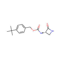 CC(C)(C)c1ccc(COC(=O)N[C@H]2CNC2=O)cc1 ZINC000219263370