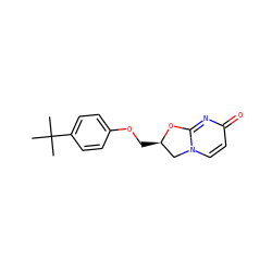 CC(C)(C)c1ccc(OC[C@@H]2Cn3ccc(=O)nc3O2)cc1 ZINC000143378919