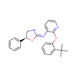 CC(C)(C)c1ccccc1Oc1ncccc1/N=C1\NC[C@H](c2ccccc2)O1 ZINC000096271726