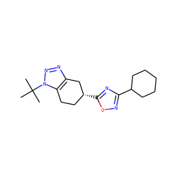 CC(C)(C)n1nnc2c1CC[C@@H](c1nc(C3CCCCC3)no1)C2 ZINC000653751562