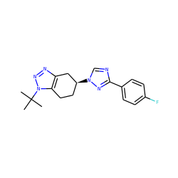 CC(C)(C)n1nnc2c1CC[C@H](n1cnc(-c3ccc(F)cc3)n1)C2 ZINC000653761891