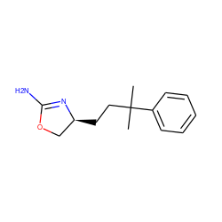 CC(C)(CC[C@H]1COC(N)=N1)c1ccccc1 ZINC000117254303