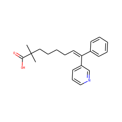 CC(C)(CCCC/C=C(/c1ccccc1)c1cccnc1)C(=O)O ZINC000026737070