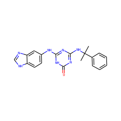 CC(C)(Nc1nc(Nc2ccc3[nH]cnc3c2)[nH]c(=O)n1)c1ccccc1 ZINC000028112302
