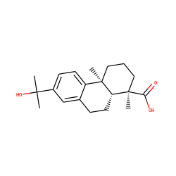 CC(C)(O)c1ccc2c(c1)CC[C@@H]1[C@]2(C)CCC[C@@]1(C)C(=O)O ZINC000013109239