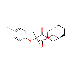 CC(C)(Oc1ccc(Cl)cc1)C(=O)N[C@H]1[C@H]2CCC[C@H]1C[C@@H](C(=O)O)C2 ZINC000101095749