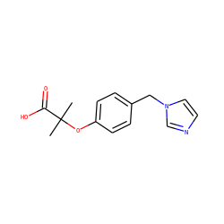 CC(C)(Oc1ccc(Cn2ccnc2)cc1)C(=O)O ZINC000036242037