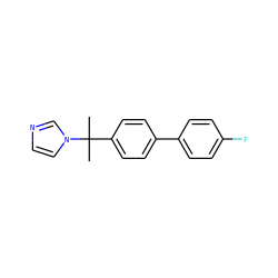CC(C)(c1ccc(-c2ccc(F)cc2)cc1)n1ccnc1 ZINC000040424897