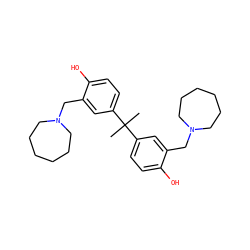 CC(C)(c1ccc(O)c(CN2CCCCCC2)c1)c1ccc(O)c(CN2CCCCCC2)c1 ZINC000026499322