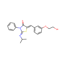 CC(C)/N=C1\S/C(=C\c2cccc(OCCO)c2)C(=O)N1c1ccccc1 ZINC000049784366
