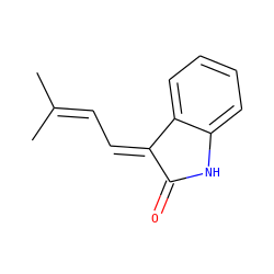 CC(C)=C/C=C1/C(=O)Nc2ccccc21 ZINC000013462898