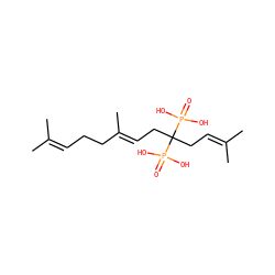 CC(C)=CCC/C(C)=C/CC(CC=C(C)C)(P(=O)(O)O)P(=O)(O)O ZINC000029123706
