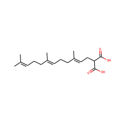 CC(C)=CCC/C(C)=C/CC/C(C)=C/CC(C(=O)O)C(=O)O ZINC000045367809