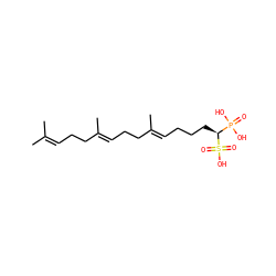 CC(C)=CCC/C(C)=C/CC/C(C)=C/CCC[C@@H](P(=O)(O)O)S(=O)(=O)O ZINC000013746348