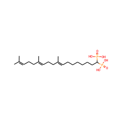 CC(C)=CCC/C(C)=C/CC/C(C)=C/CCCCCCC(P(=O)(O)O)P(=O)(O)O ZINC000003783411