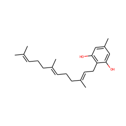 CC(C)=CCC/C(C)=C/CC/C(C)=C/Cc1c(O)cc(C)cc1O ZINC000015263983
