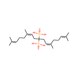 CC(C)=CCC/C(C)=C\CC(C/C=C(/C)CCC=C(C)C)(P(=O)(O)O)P(=O)(O)O ZINC000029123645