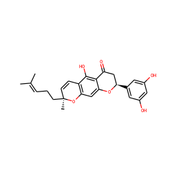 CC(C)=CCC[C@@]1(C)C=Cc2c(cc3c(c2O)C(=O)C[C@@H](c2cc(O)cc(O)c2)O3)O1 ZINC000473131314