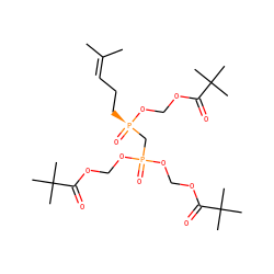 CC(C)=CCC[P@](=O)(CP(=O)(OCOC(=O)C(C)(C)C)OCOC(=O)C(C)(C)C)OCOC(=O)C(C)(C)C ZINC001772618485