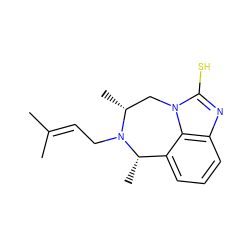 CC(C)=CCN1[C@@H](C)c2cccc3nc(S)n(c23)C[C@H]1C ZINC000013556860