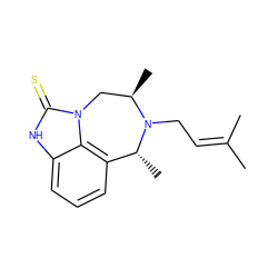 CC(C)=CCN1[C@H](C)Cn2c(=S)[nH]c3cccc(c32)[C@H]1C ZINC000004632499