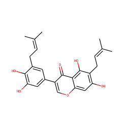 CC(C)=CCc1cc(-c2coc3cc(O)c(CC=C(C)C)c(O)c3c2=O)cc(O)c1O ZINC000014727602