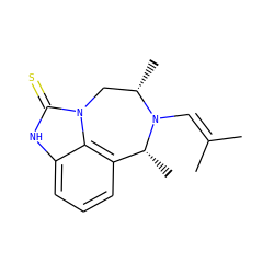 CC(C)=CN1[C@@H](C)Cn2c(=S)[nH]c3cccc(c32)[C@H]1C ZINC000101677236