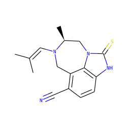 CC(C)=CN1Cc2c(C#N)ccc3[nH]c(=S)n(c23)C[C@@H]1C ZINC000101704889