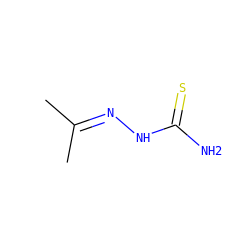 CC(C)=NNC(N)=S ZINC000003865048