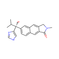 CC(C)[C@@](O)(c1ccc2cc3c(cc2c1)CN(C)C3=O)c1c[nH]cn1 ZINC000038847279
