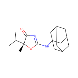 CC(C)[C@@]1(C)OC(NC23CC4CC(CC(C4)C2)C3)=NC1=O ZINC000028823999