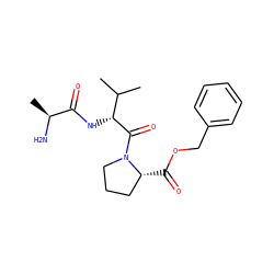 CC(C)[C@@H](NC(=O)[C@H](C)N)C(=O)N1CCC[C@H]1C(=O)OCc1ccccc1 ZINC000059201496