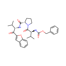 CC(C)[C@H](NC(=O)[C@@H]1CCCN1C(=O)[C@@H](NC(=O)OCc1ccccc1)C(C)C)C(=O)c1cc2ccccc2o1 ZINC000027889583