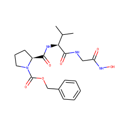 CC(C)[C@H](NC(=O)[C@@H]1CCCN1C(=O)OCc1ccccc1)C(=O)NCC(=O)NO ZINC000026189659