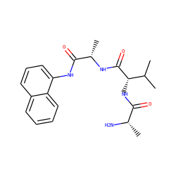 CC(C)[C@H](NC(=O)[C@H](C)N)C(=O)N[C@@H](C)C(=O)Nc1cccc2ccccc12 ZINC000064502312