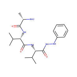 CC(C)[C@H](NC(=O)[C@H](C)N)C(=O)N[C@H](C(=O)NNc1ccccc1)C(C)C ZINC000064728708