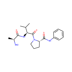 CC(C)[C@H](NC(=O)[C@H](C)N)C(=O)N1CCC[C@H]1C(=O)Nc1ccccc1 ZINC000014951832