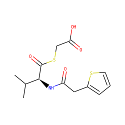 CC(C)[C@H](NC(=O)Cc1cccs1)C(=O)SCC(=O)O ZINC000473130623