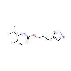 CC(C)C(NC(=O)OCCCc1c[nH]cn1)C(C)C ZINC000013490985