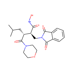 CC(C)C[C@@H](C(=O)N1CCOCC1)[C@H](CN1C(=O)c2ccccc2C1=O)C(=O)NO ZINC000003799273