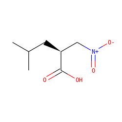 CC(C)C[C@@H](C[N+](=O)[O-])C(=O)O ZINC000029123158