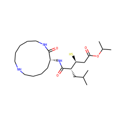 CC(C)C[C@H](C(=O)N[C@@H]1CCCCNCCCCCNC1=O)[C@@H](S)CC(=O)OC(C)C ZINC000011688042