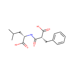 CC(C)C[C@H](NC(=O)[C@@H](Cc1ccccc1)C(=O)O)C(=O)O ZINC000002391109
