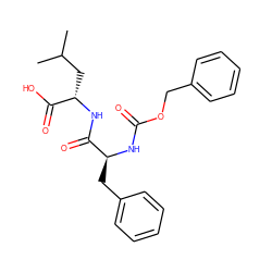 CC(C)C[C@H](NC(=O)[C@H](Cc1ccccc1)NC(=O)OCc1ccccc1)C(=O)O ZINC000004535621