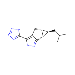 CC(C)C[C@H]1[C@@H]2c3n[nH]c(-c4nnn[nH]4)c3C[C@@H]21 ZINC000049036577