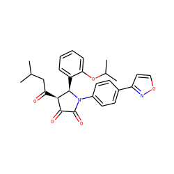 CC(C)CC(=O)[C@@H]1C(=O)C(=O)N(c2ccc(-c3ccon3)cc2)[C@@H]1c1ccccc1OC(C)C ZINC000169695729