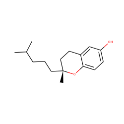 CC(C)CCC[C@]1(C)CCc2cc(O)ccc2O1 ZINC000220737795