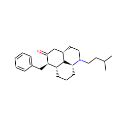 CC(C)CCN1CC[C@H]2CC(=O)[C@H](Cc3ccccc3)[C@H]3CCC[C@@H]1[C@H]23 ZINC001772654765