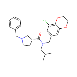 CC(C)CN(Cc1cc(Cl)c2c(c1)OCCO2)C(=O)[C@@H]1CCN(Cc2ccccc2)C1 ZINC000114097253