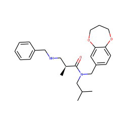 CC(C)CN(Cc1ccc2c(c1)OCCCO2)C(=O)[C@@H](C)CNCc1ccccc1 ZINC000114099802